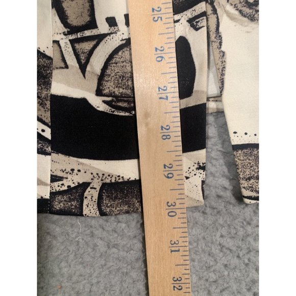 Chico's Brown Beige Silk Linen Blend Jacket Buttons Lined Boho Size 1 Medium M - Picture 7 of 11